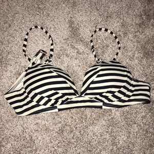 victoria’s secret striped bikini top size 34A